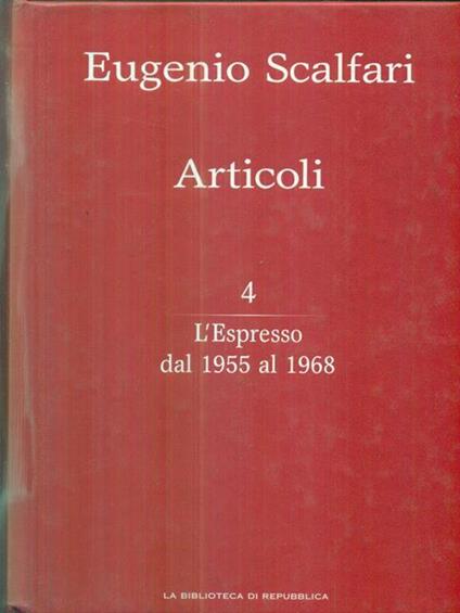 Articoli. 5vv - Eugenio Scalfari - copertina