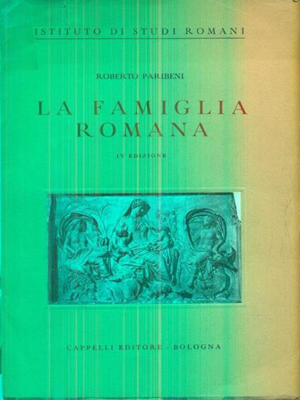 La famiglia romana - Roberto Paribeni - copertina