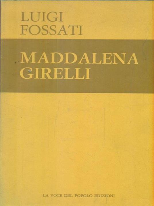 Maddalena Girelli - Luigi Fossati - copertina
