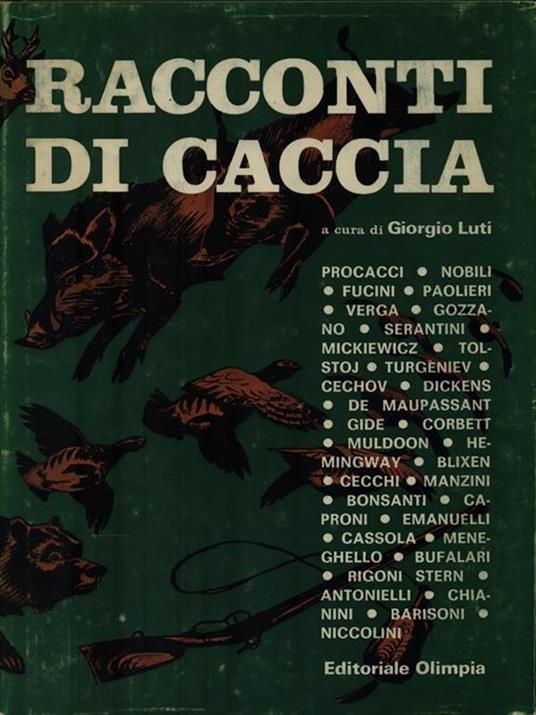 Racconti di caccia - Giorgio Luti - copertina