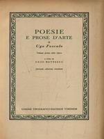 Poesie e prose d'arte. Volume primo delle Opere
