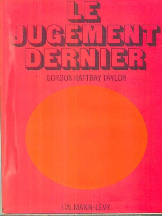 Le jugement dernier - Taylor Gordon Rattray - copertina