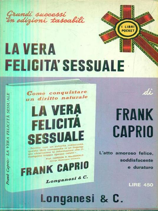 La vera felicità sessuale - Frank S. Caprio - copertina