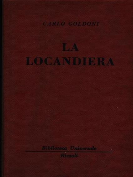 La  locandiera - Carlo Goldoni - copertina