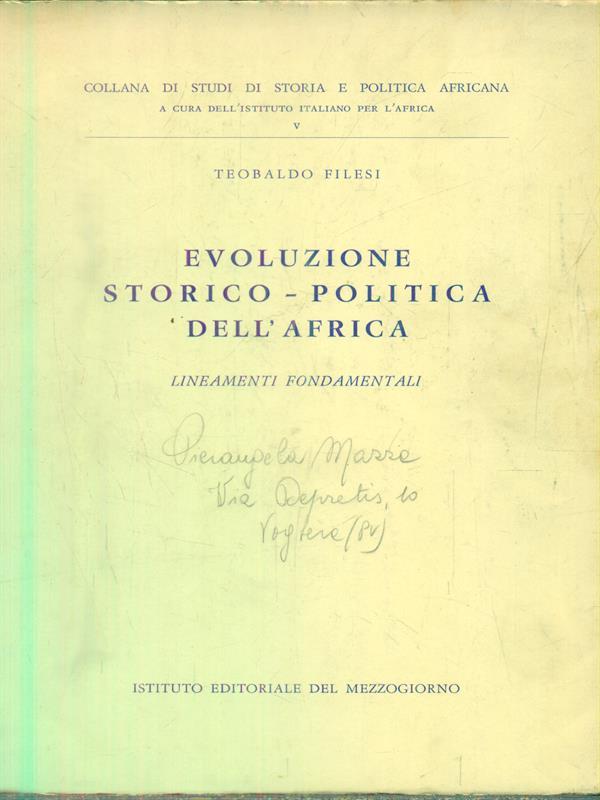   Evoluzione storico politica dell'Africa