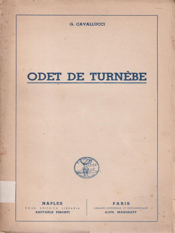 Odet de turnebe. Autografato