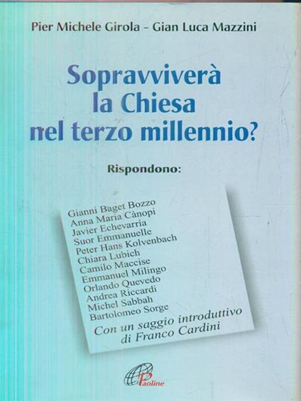   Sopravviverà la Chiesa nel terzo millennio? - Pier Michele Girola - copertina