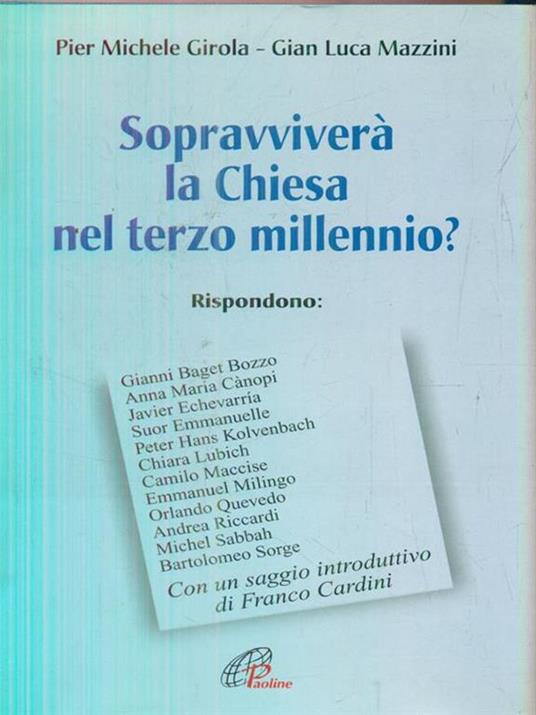   Sopravviverà la Chiesa nel terzo millennio? - Pier Michele Girola - copertina