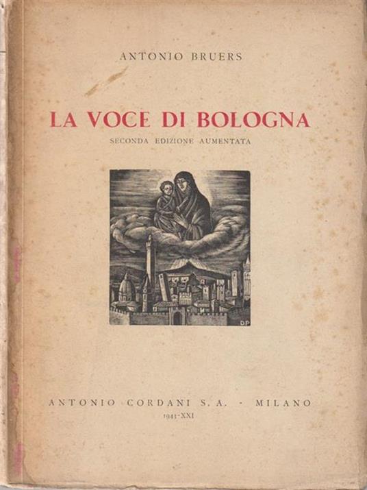 La voce di Bologna - Antonio Bruers - copertina