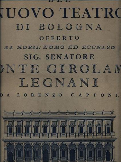   Pianta e spaccato del Nuovo Teatro di Bologna - copertina
