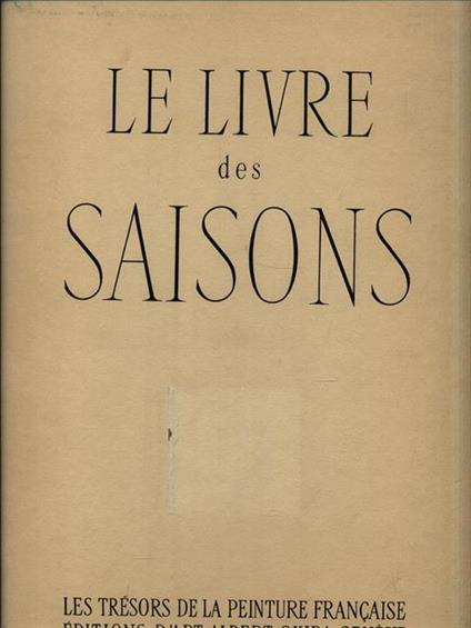 Les livre des Saisons - Germain Bazin - copertina