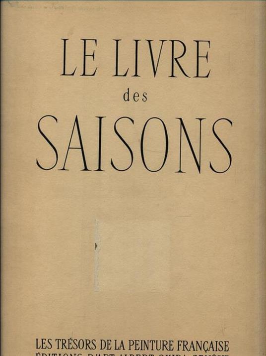 Les livre des Saisons - Germain Bazin - copertina