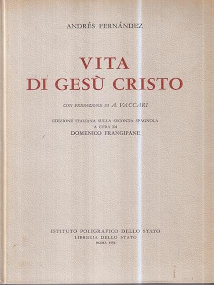   Vita di Gesù Cristo - Andres Fernandez - copertina