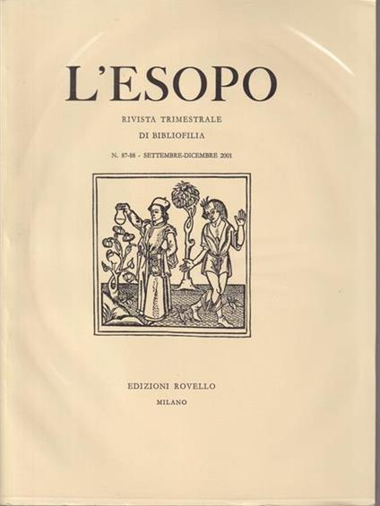 L' esopo n. 87-88 settembre-dicembre 2001 - copertina