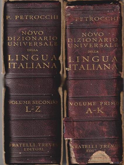   Novo dizionario universale della lingua italiana 2 voll - Giorgio Petrocchi - copertina