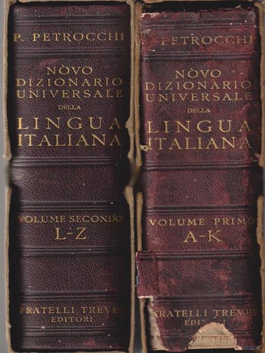   Novo dizionario universale della lingua italiana 2 voll - Giorgio Petrocchi - copertina