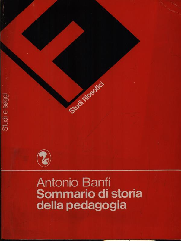 Sommario di storia della pedagogia