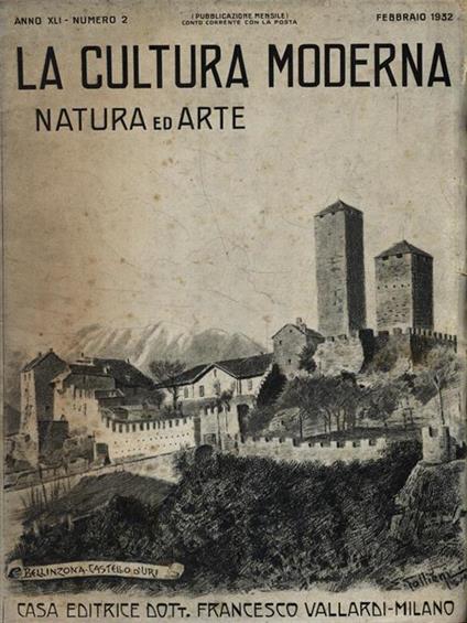 La cultura moderna. Natura ed Arte - Anno XLI N. 2/Febbraio 1932 - copertina