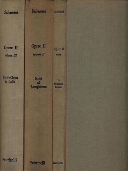   Opere II - Volume I-II-III - Gaetano Salvemini - copertina