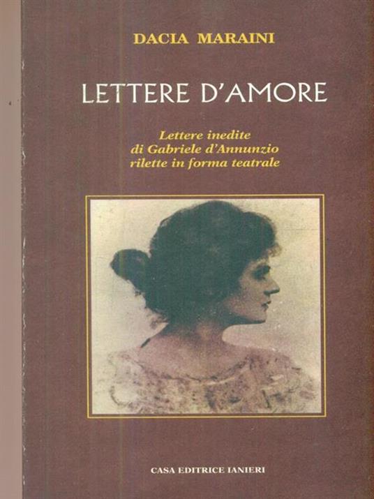 Lettere d'amore - Dacia Maraini - copertina