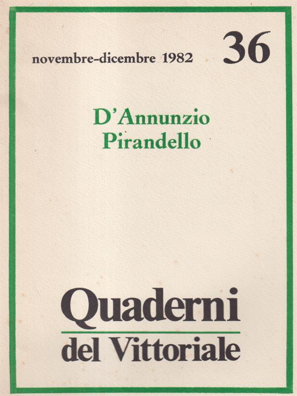 D'Annunzio Pirandello
