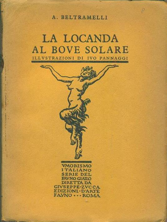 La locanda al bove solare - A. Beltramelli - copertina