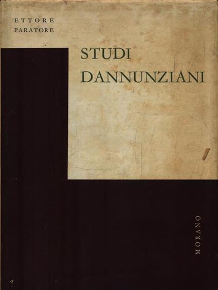   Studi Dannuziani - Ettore Paratore - copertina
