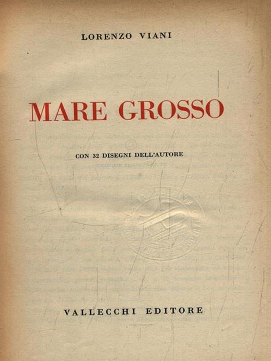 Mare grosso - Lorenzo Viani - copertina