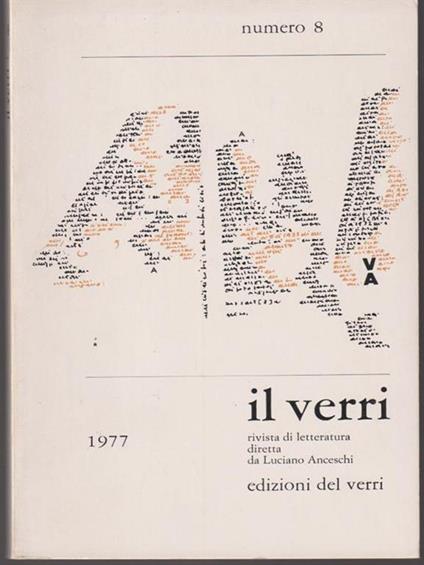 Il verri, n.8. 1977 - copertina