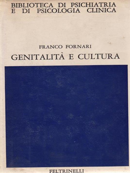   Genitalità e cultura - Franco Fornari - copertina