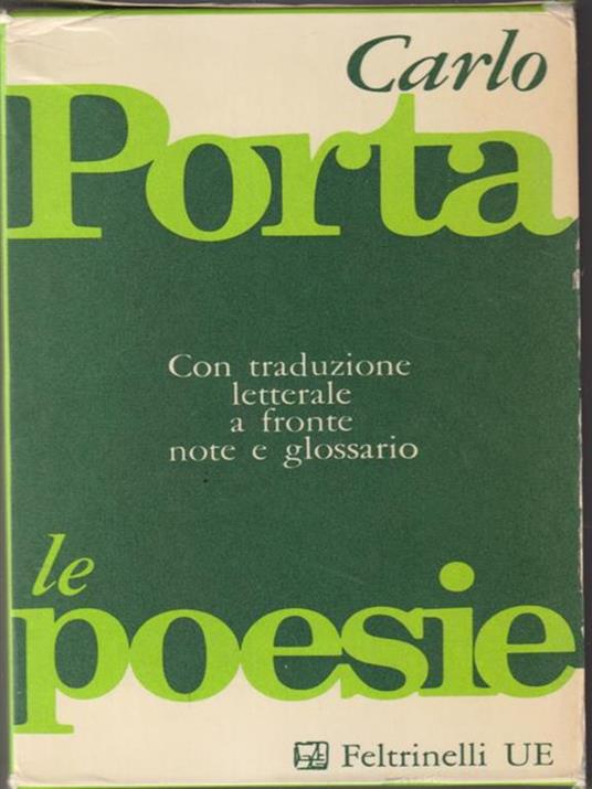 Le poesie 2voll - Carlo Porta - copertina