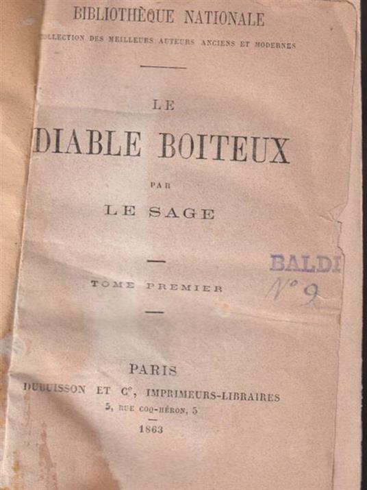 Le diable boiteux - Le Sage - copertina