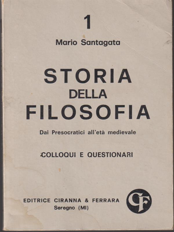   Storia della filosofia 3 voll