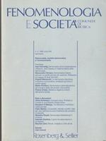   Fenomenologia e società n.3 1998