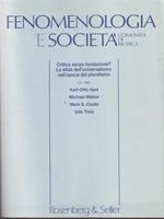   Fenomenologia e società n.3 1999
