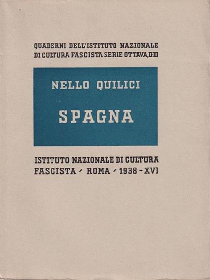  Spagna - Nello Quilici - copertina