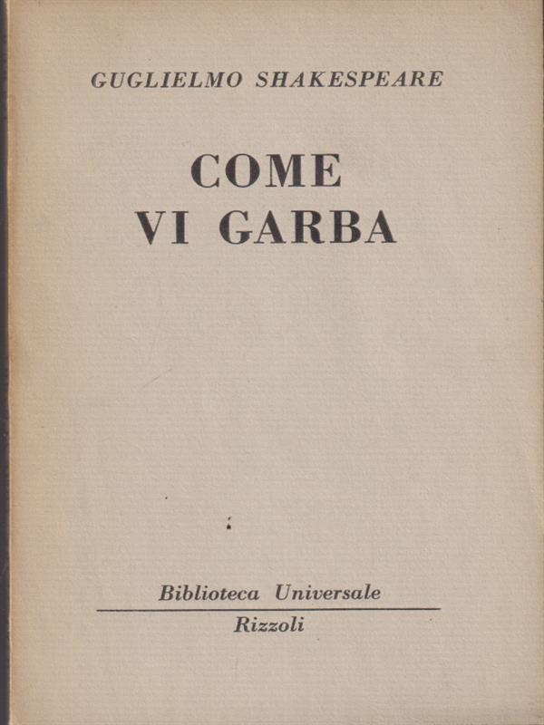 Come vi garba