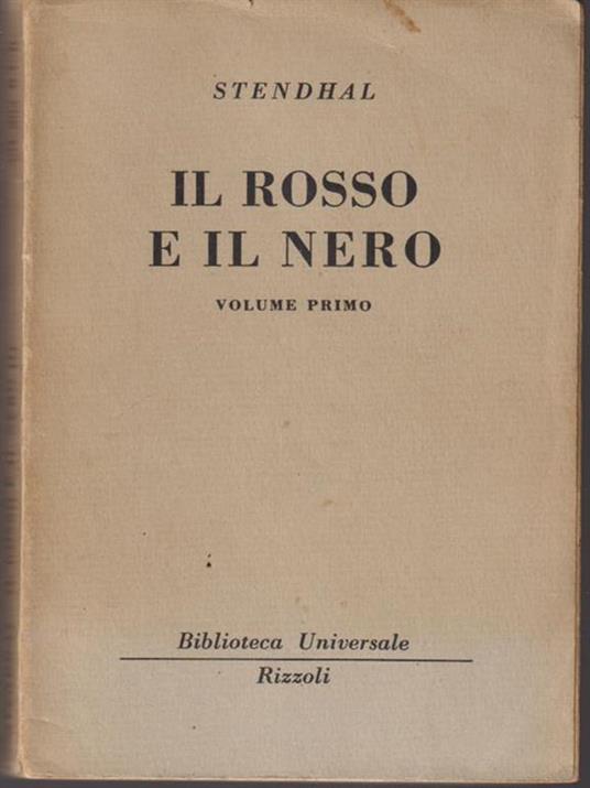 Il rosso e il nero. Volume 1 - Stendhal - copertina