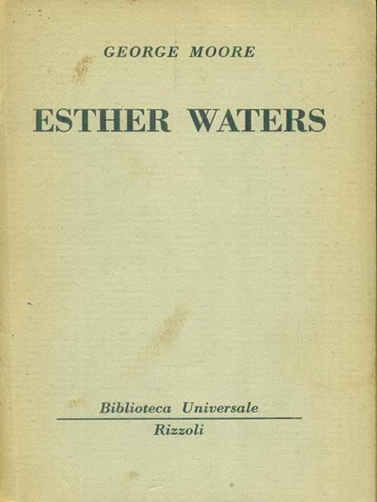   Esther Waters - George Moore - copertina