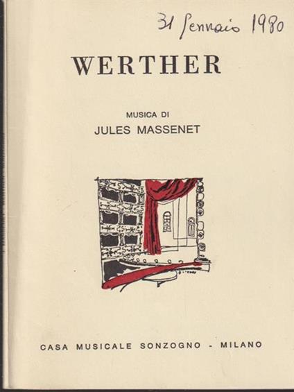   Werther - Jules Massenet - copertina