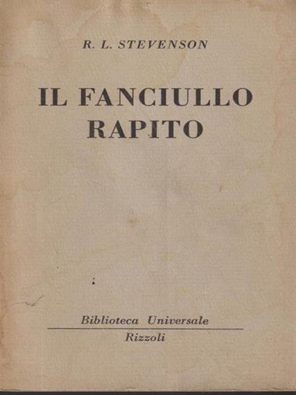 Il fanciullo rapito - R.L. Stevenson - copertina