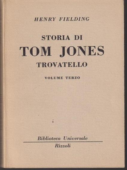   Storia di Tom Jones vol 3 - Henry Fielding - copertina