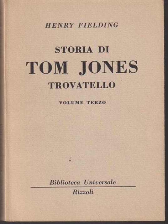   Storia di Tom Jones vol 3 - Henry Fielding - copertina