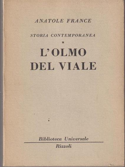 L' olmo del viale - Anatole France - copertina