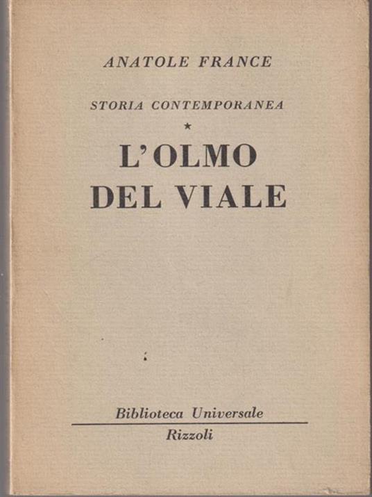 L' olmo del viale - Anatole France - copertina