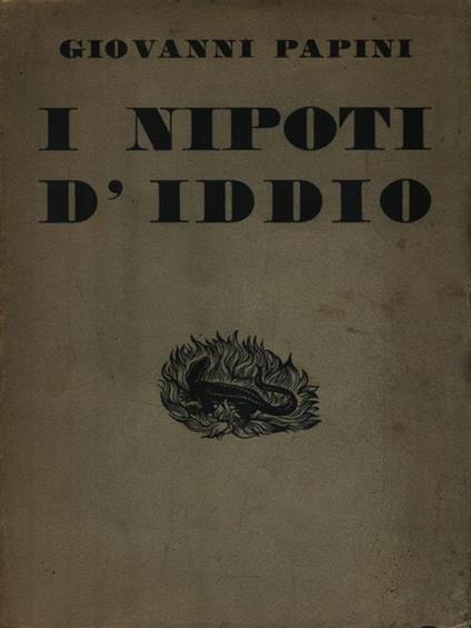I nipoti d'Iddio - Giovanni Papini - copertina