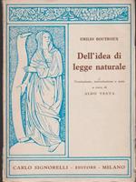  Dell'idea di legge naturale