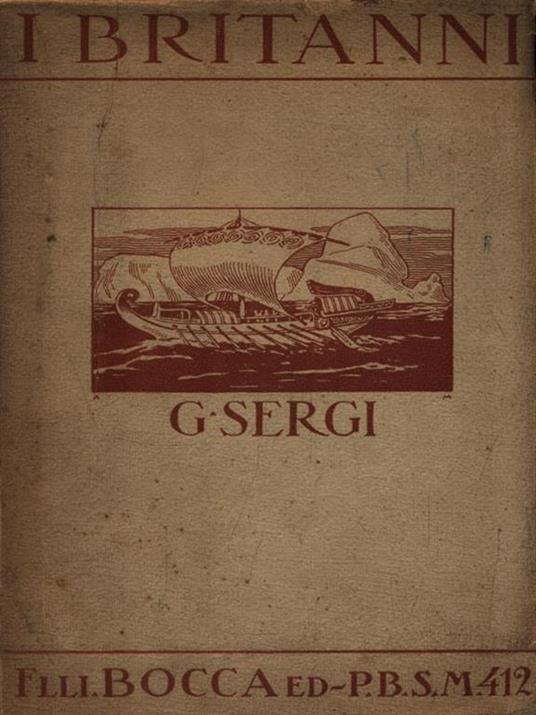 I mediterranei nel settentrione d'Europa 1. I Britanni - G. Sergi - copertina