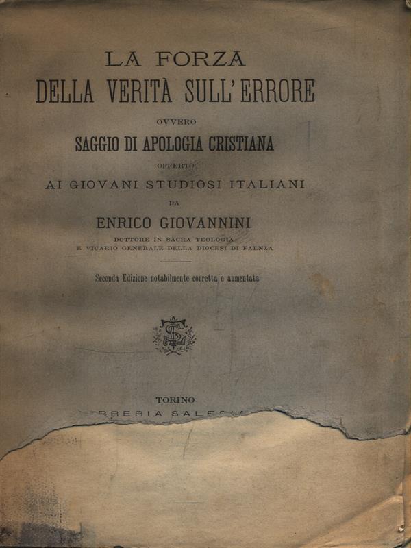 La forza della verità sull'errore