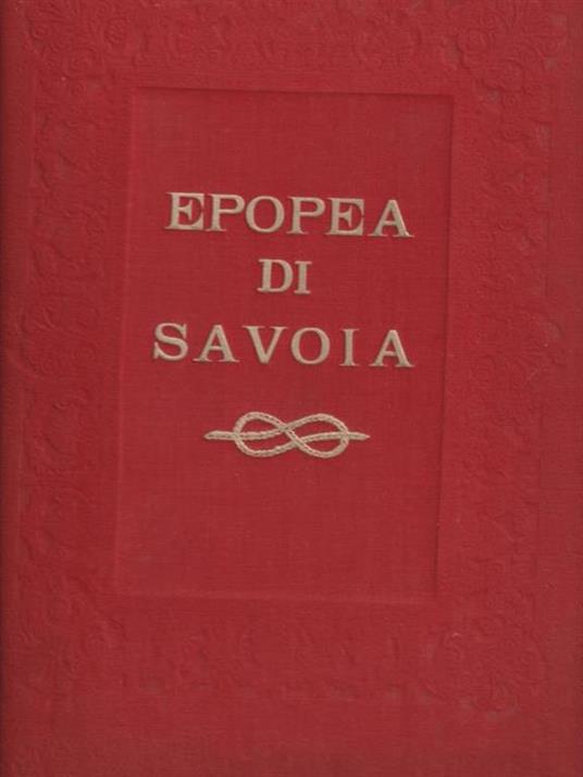   Epopea di Savoia - G. Manzoni - copertina